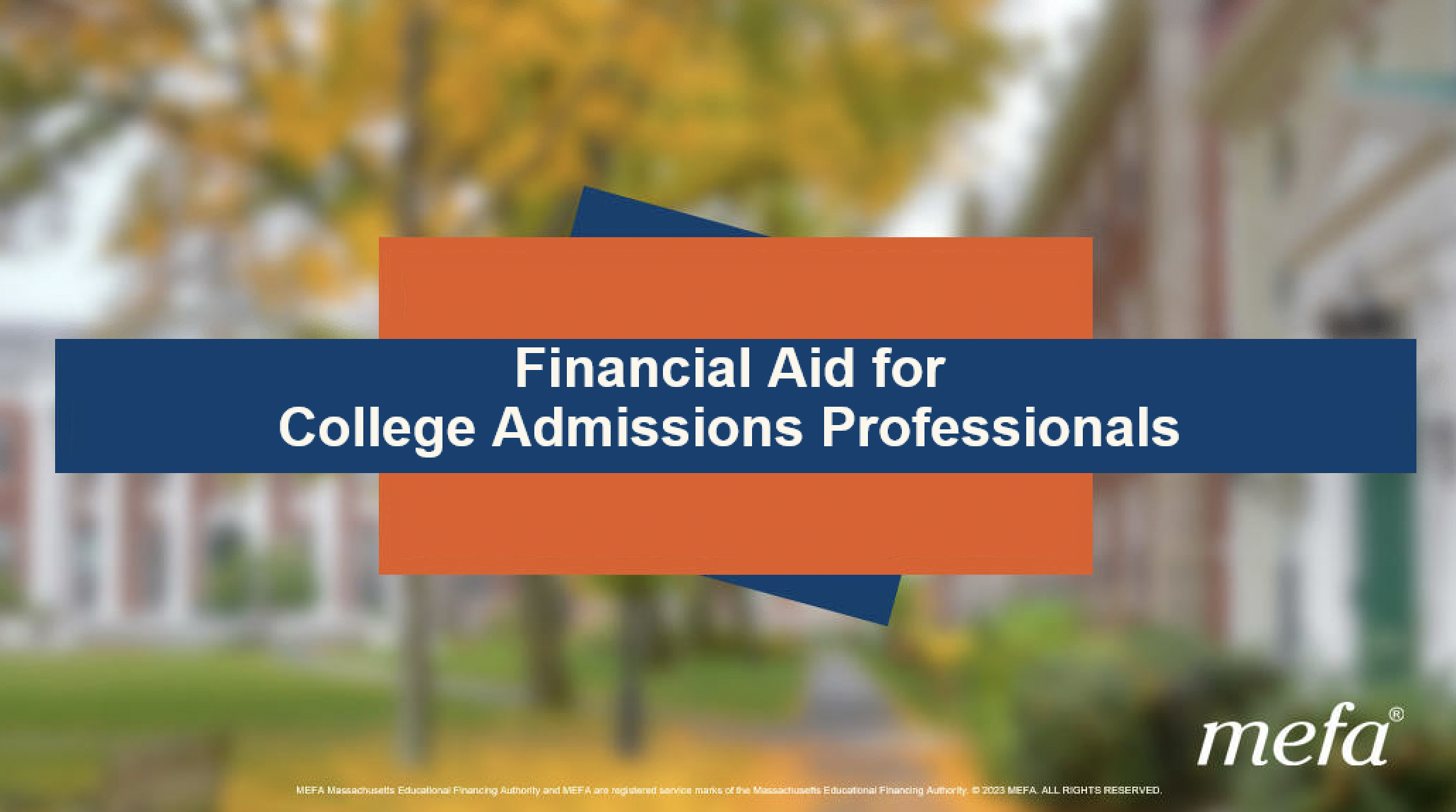 Financial Aid for College Admissions Professionals
