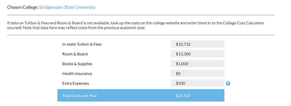 MEFA Pathway Chosen College Screen