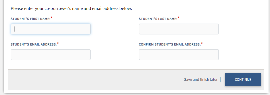 MEFA loan application, co-borrower information